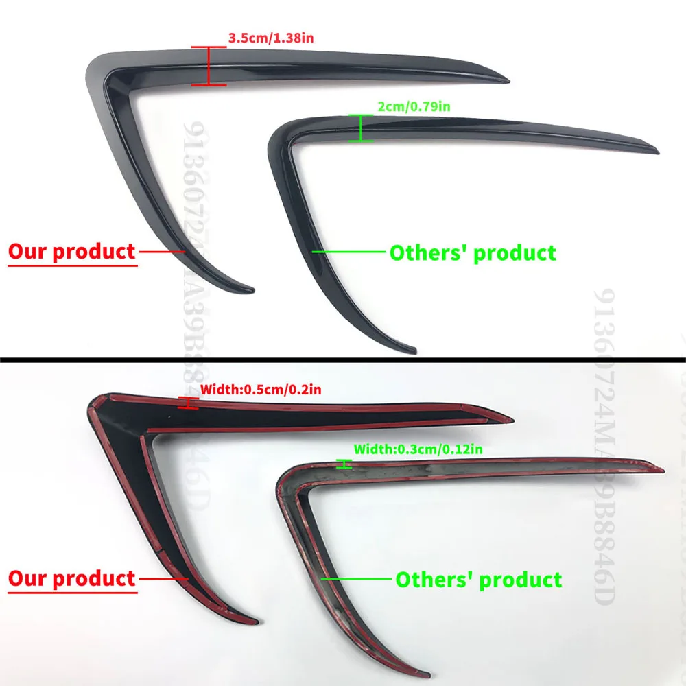 Передняя противотуманная фара рамка для бровей ветрозащита воздушная плотина