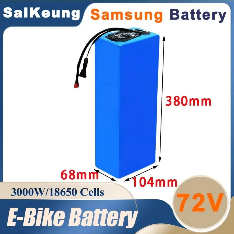 72 В 20 Ач 30 40 50 60 АчE-Bike Batterij Li-Ion 18650 ebike Conversie Kit 350 Вт-3000 Вт Bafang High Power Bescherming