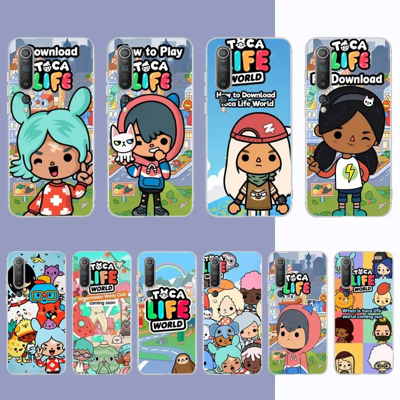 

Toca Life World Phone Case for Samsung S21 A10 for Redmi Note 7 9 for Huawei P30Pro Honor 8X 10i Cover