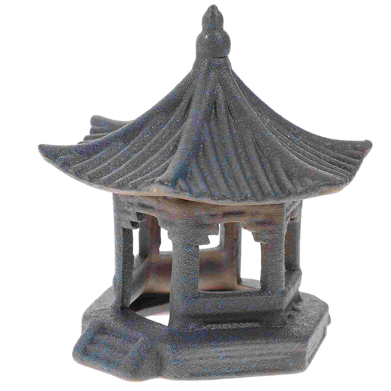 

Garden Pagoda Statue Tower Mini Decoration Lantern Zen Miniature Figurines Landscape Accessories Aquarium Decor Ornaments Fish