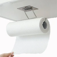 self adhesive bathroom kitchen toilet rack roll paper holder tissue metal stand hanger towel wall mounted hanging type