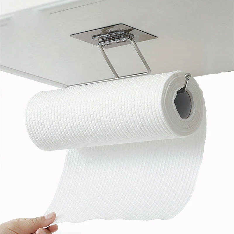 Самоклеящаяся вешалка для ванной и кухни держатель рулонной бумаги