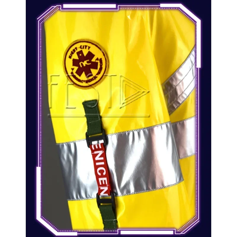 Cosxie аниме CYBERPUNK Edgerunners Дэвид Мартинес косплей костюм нарукавник значок кожаная