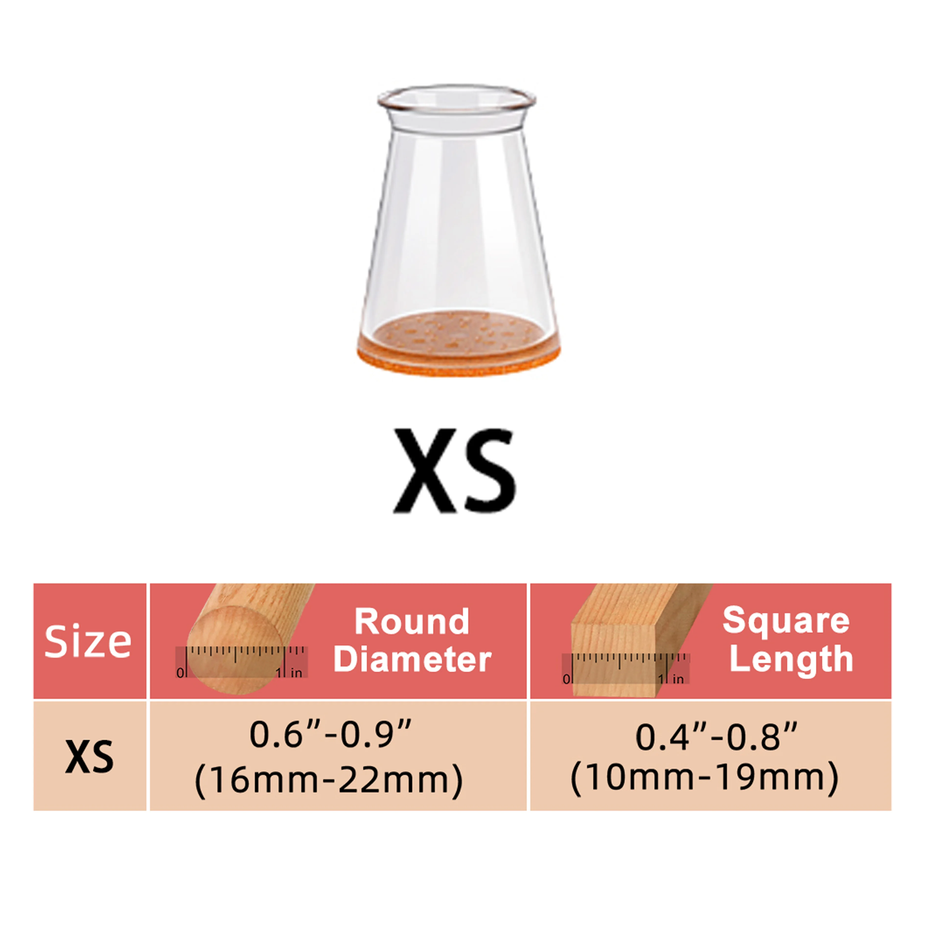 Силиконовые защитные накладки для ножек стульев