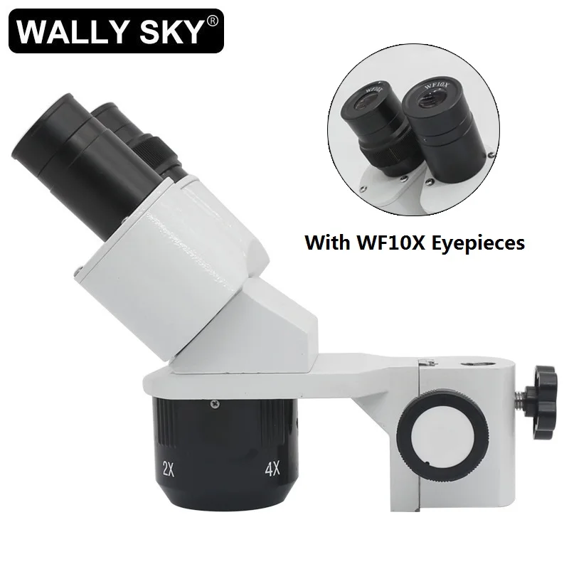

10X 30X or 20X 40X Stereo Microscope Head Industrial Microscope Accessory Part WF10X Eyepieces 1X 3X or 2X 4X Objective Lense