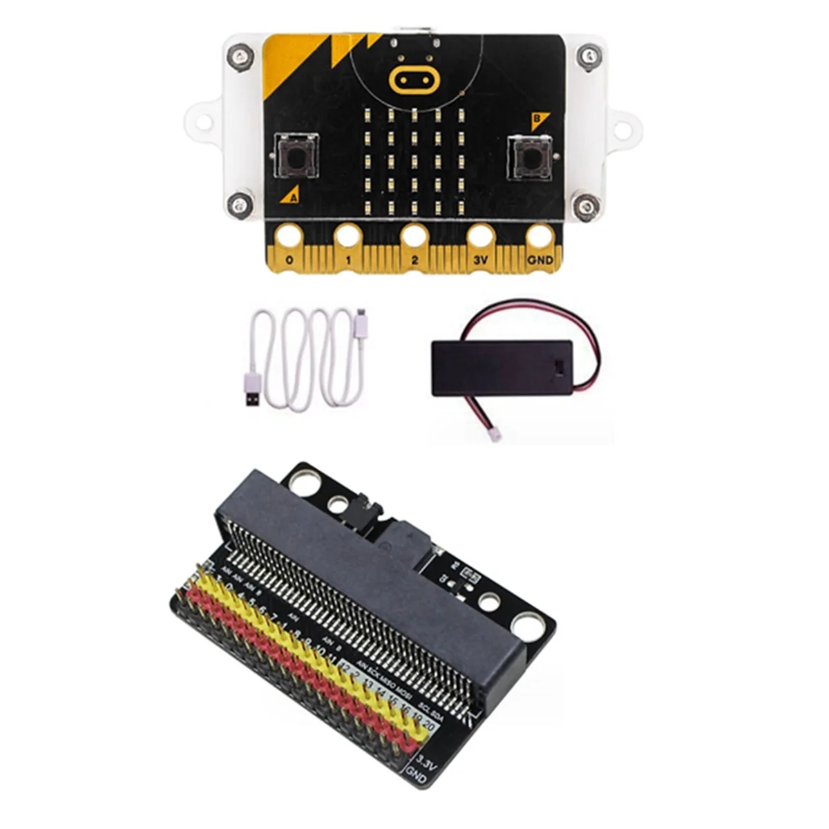 Макетная плата Microbit V2.0 Smart Car Kit/Qtruck/Python Education BBC программируемый робот для DIY