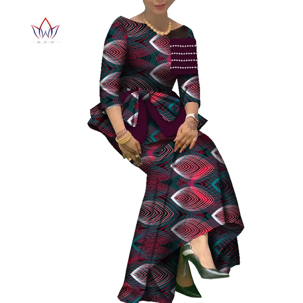 

Африканские платья для женщин традиционные анкарские Дашики осеннее Женское Платье облегающее элегантное вечернее праздничное винтажное платье WY8519