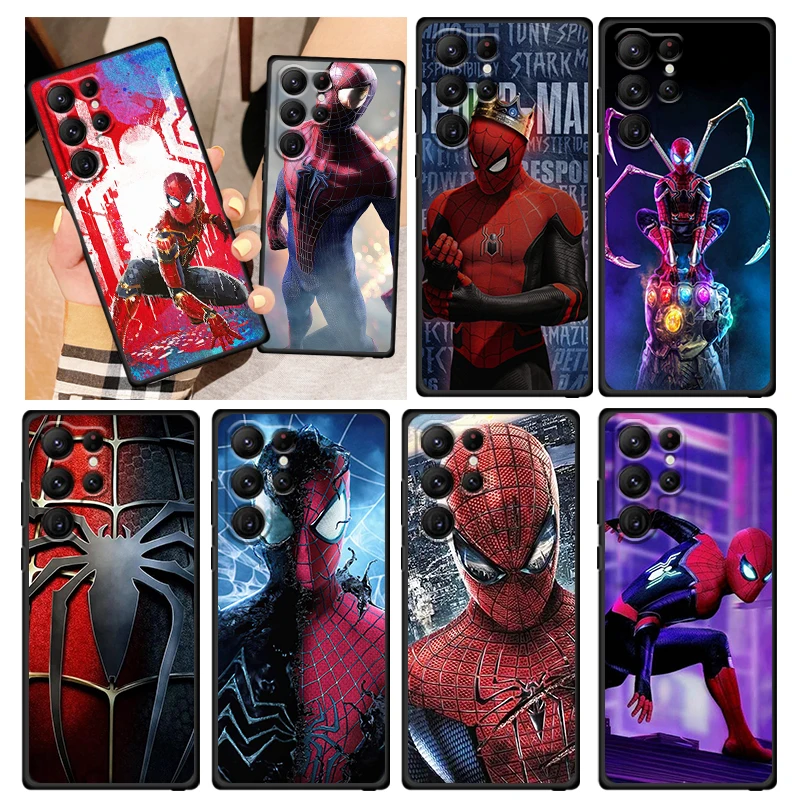 

Marvel SpiderMan Venom Phone Case For Samsung Galaxy S23 S22 S21 S20 FE S10 S10E S9 Plus Ultra Pro Lite 5G Black FUnda