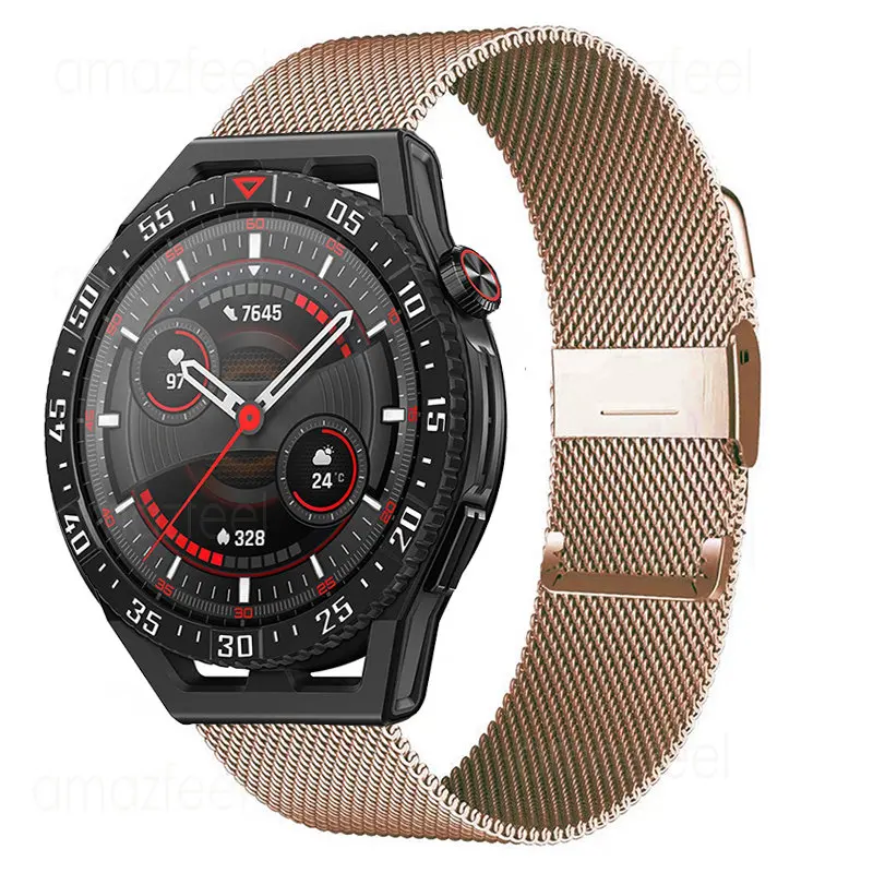 

Металлический Ремешок Для Huawei Watch GT 3 Pro 2 2e Pro SE, аксессуары для умных часов, ремешок для часов honor Watch GS Pro 3 3i, браслеты