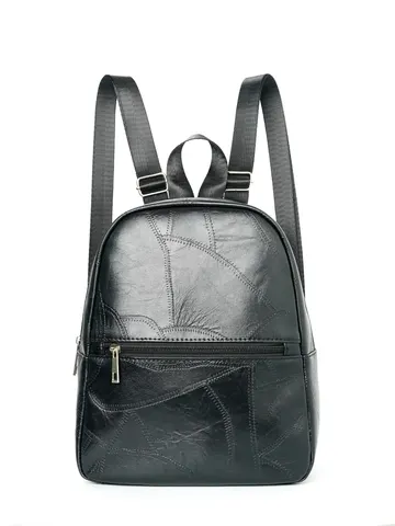 Модный изысканный женский рюкзак с текстурой кожи Классический рюкзак Молния вокруг рюкзака Модный рюкзак Pu Daypack