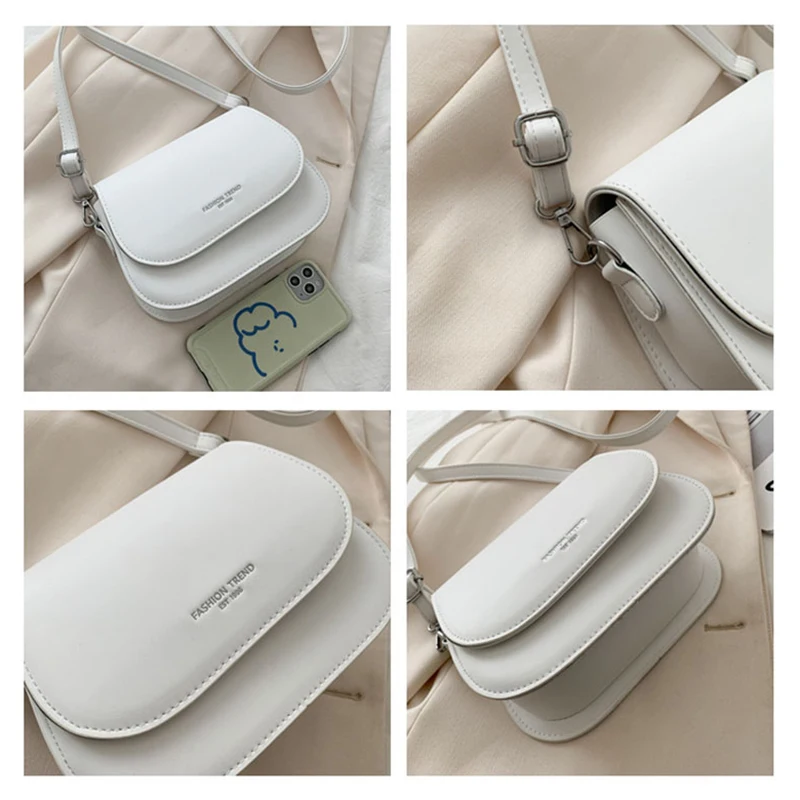 Fashion Women's Solid Color Crossbody Totes Bags Ladies Small Shoulder Bolso Adjustable Strap Messenger Handbag Phone Coin Purse