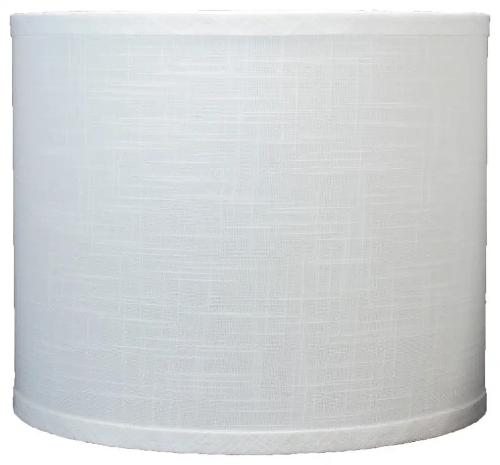

Classic Drum Linen Lamp Shade, 12"x12"x10", Off White