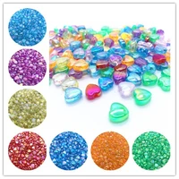 8 4mm acrylic color ab love beads diy beads hand string jewelry accessories wholesale