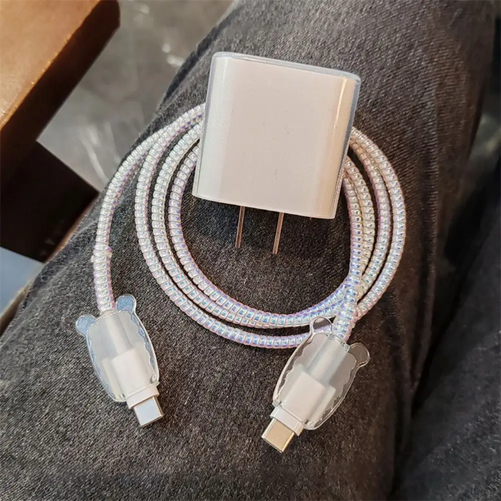 Протектор зарядного устройства 20 Вт милый резиновый защитный мультяшный простой