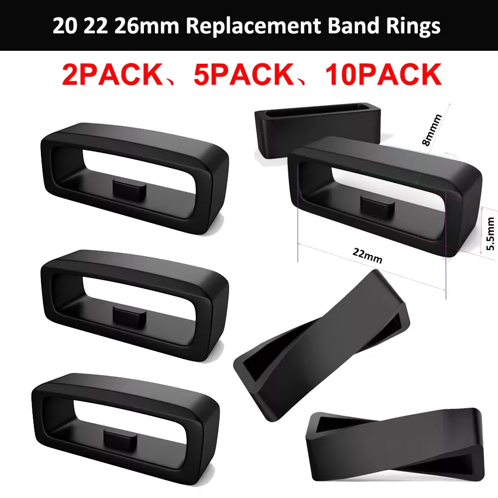 

Силиконовый ремешок для часов, ремешок для хранения, петля, держатель безопасности, фиксирующие кольца для Garmin Fenix 6S 6X 6 Pro 5X, аксессуары для ф...