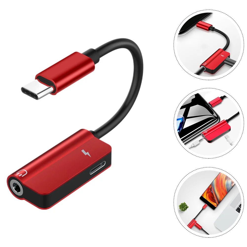

Type-C to 3.5mm Adapter 2-in-1 Headphone Professional Adapter Converter
