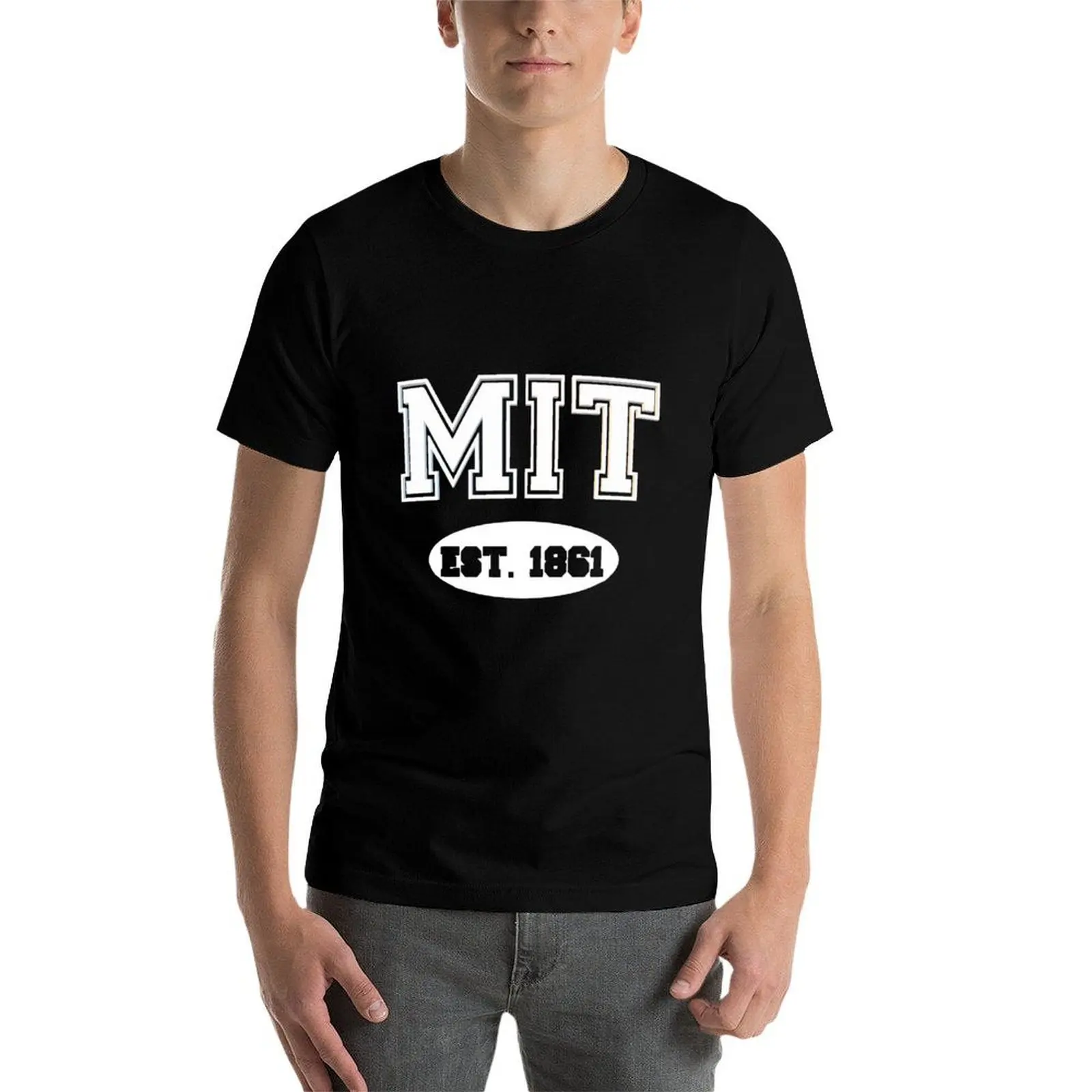 Фото MIT EST 1861 |   Футболка MASSACHUSETTS VARSITY, рабочая, повседневная, утилитарная №3