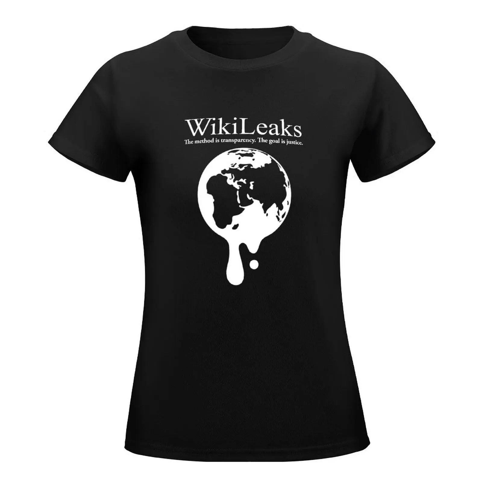 WikiLeaks капающий шар футболка винтажная одежда милые топы летние блузки для женщин