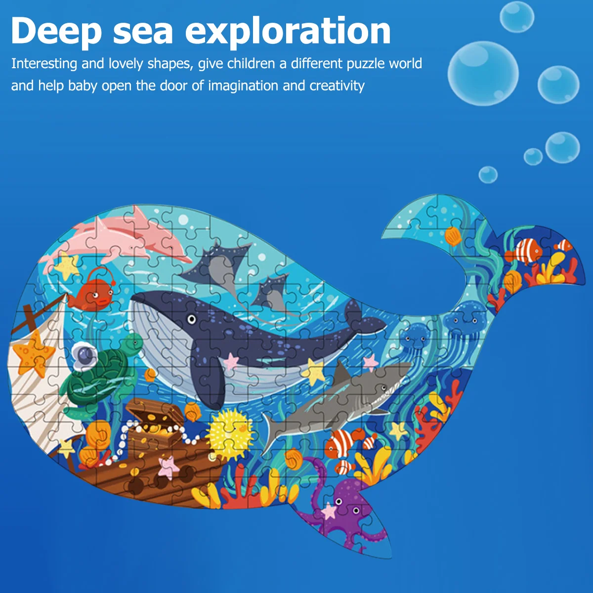 Детская головоломка с животными игрушки Кит океан динозавр пазл уникальные