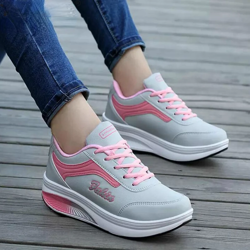 Женские кроссовки 2022 дышащая водонепроницаемая обувь на танкетке