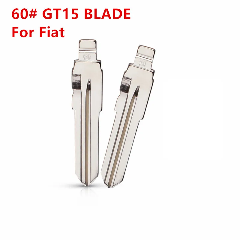 10 шт./Лот 60 # GT15 флип Автомобильный ключ лезвие для Fiat KD металлический VVDI JMD Fob