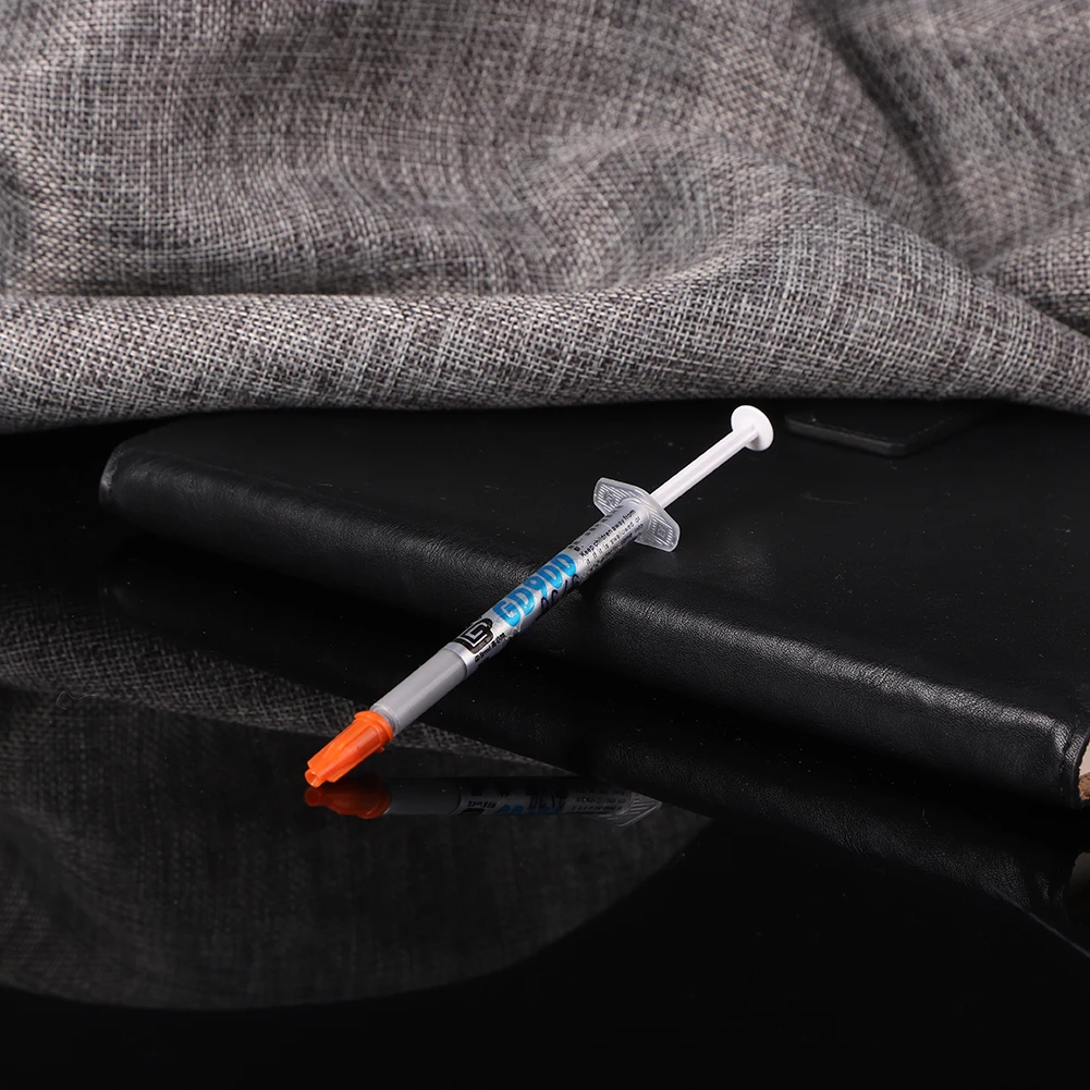 

1 г термопаста шприц с высокой теплоотводящей пастой с низким содержанием масла без коррозии светодиодный электронный компонент