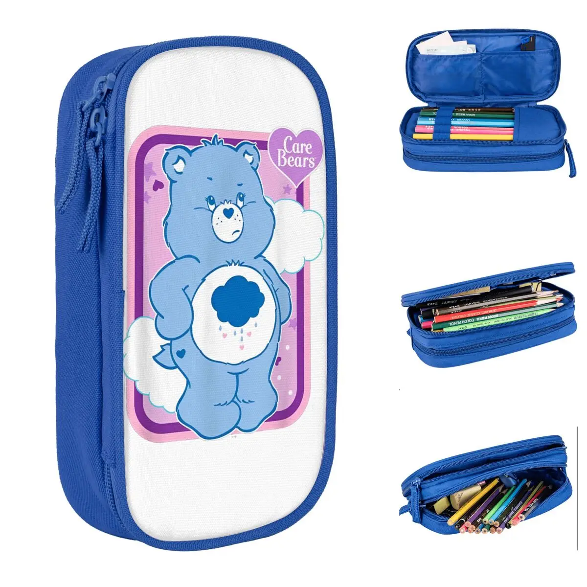 Пенал классический для карандашей и ручек большой держатель на молнии студентов