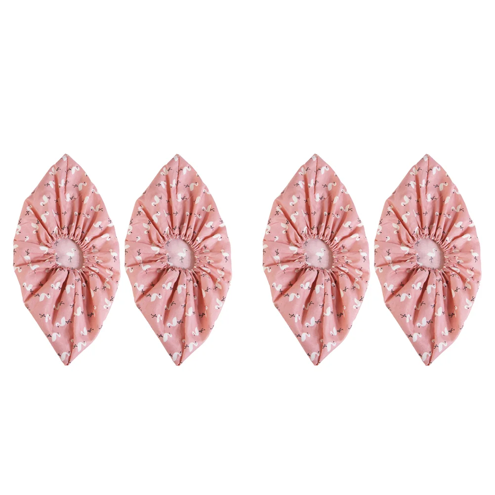 

2 Pairs of Printing Simple Antislip Cotton Shoe Covers Thickened Shoe Covers Shoe Covers For Home