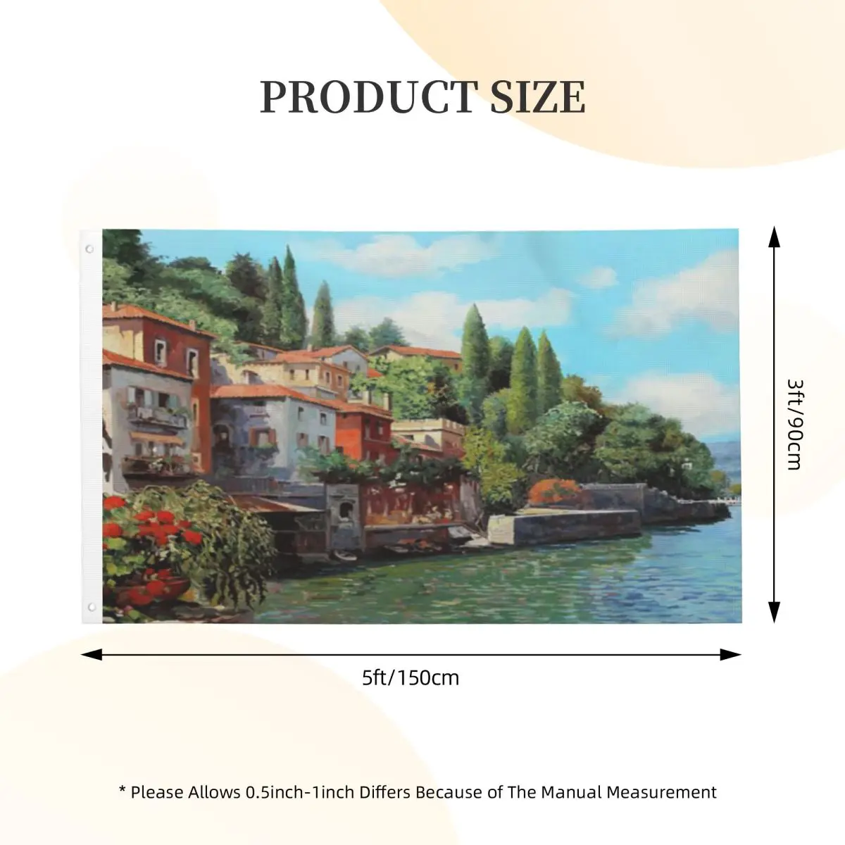 

Импрессионы дель Лаго Гидо борелли дуплексная печать один Флаг для украшения