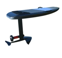 boardselectric foil surfboard fly on the water surf without wind or waves fly over the waters