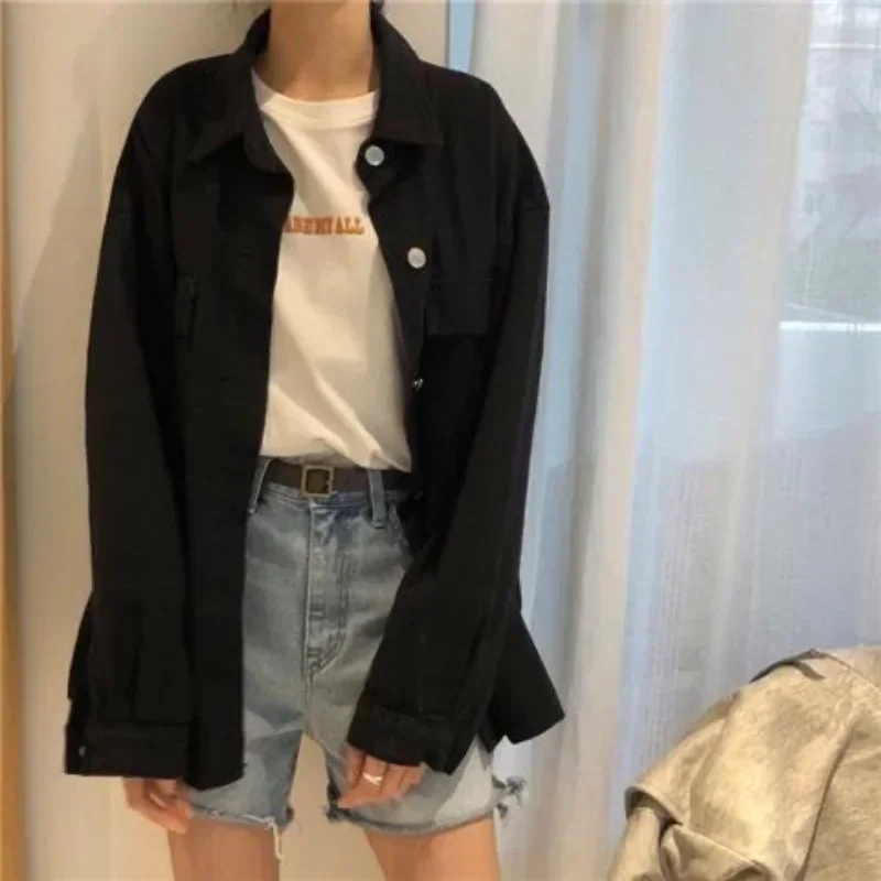 Пальто женское свободного покроя в Корейском стиле весна-осень шикарная