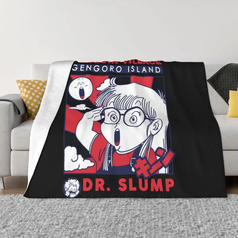 

Norimaki And Poo Blankets 3D Printed Comfortable Soft Flannel Sprint Dr Slump Anime Throw Blanket for Couch Home Bedding