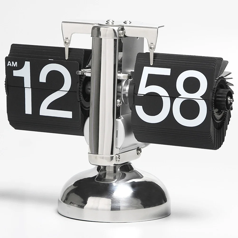 

Clock Display Alarm Retro Desk Clocks Time Autopager Vintage Table Page Digital Electric Automatic Tube Flap Turn Auto Watch