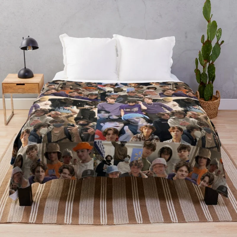 

[Распродажа] тройное одеяло STURNIOLO с милым коллажем 02 декоративное покрывало для кровати s одеяло с меховым одеялом для малышей 5 размеров/200x