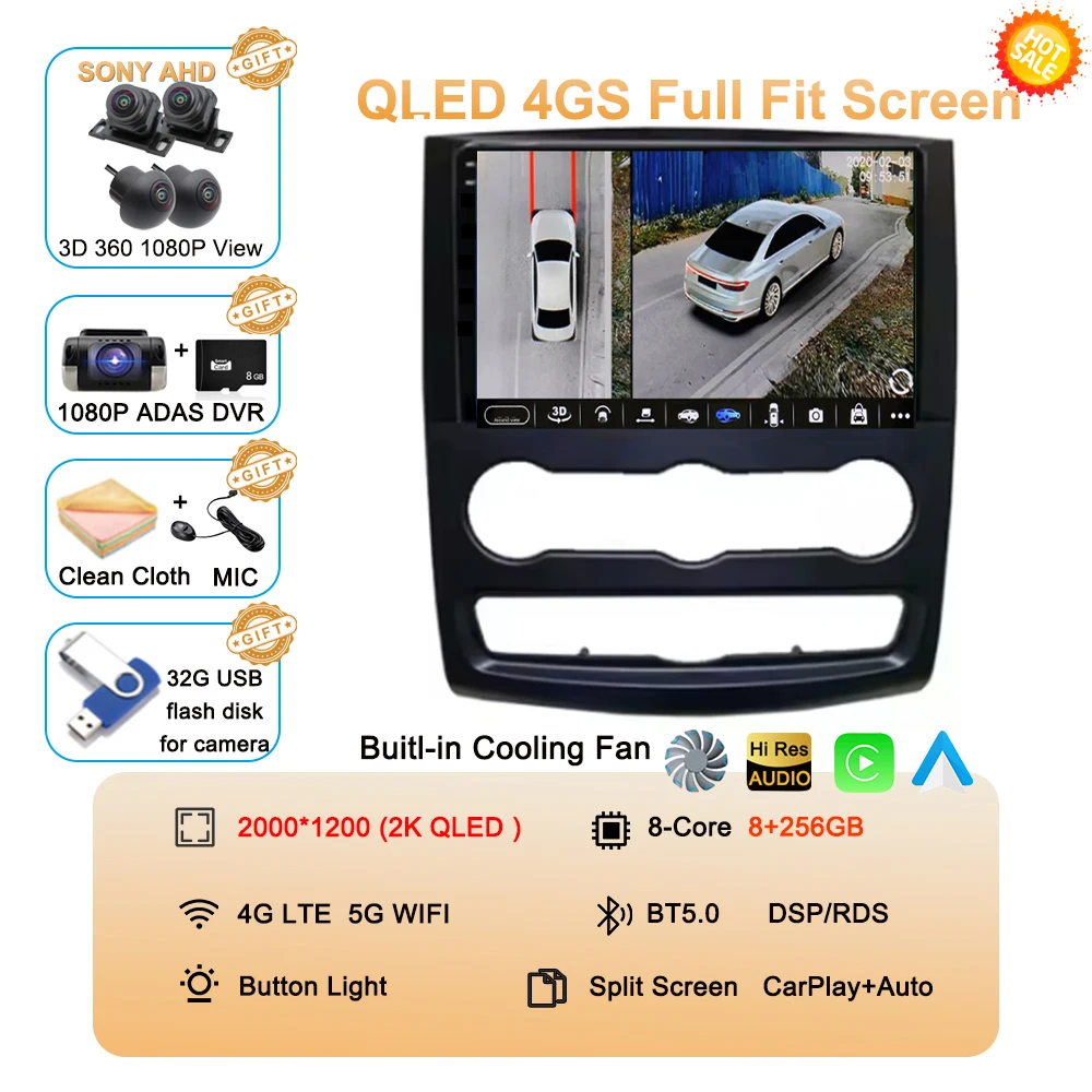 

10 "Android 15 для Mercedes Benz Sprinter автомобильный радиоприемник мультимедийный видеоплеер GPS стерео CarPlay + автоматический WIFI + 4G DSP