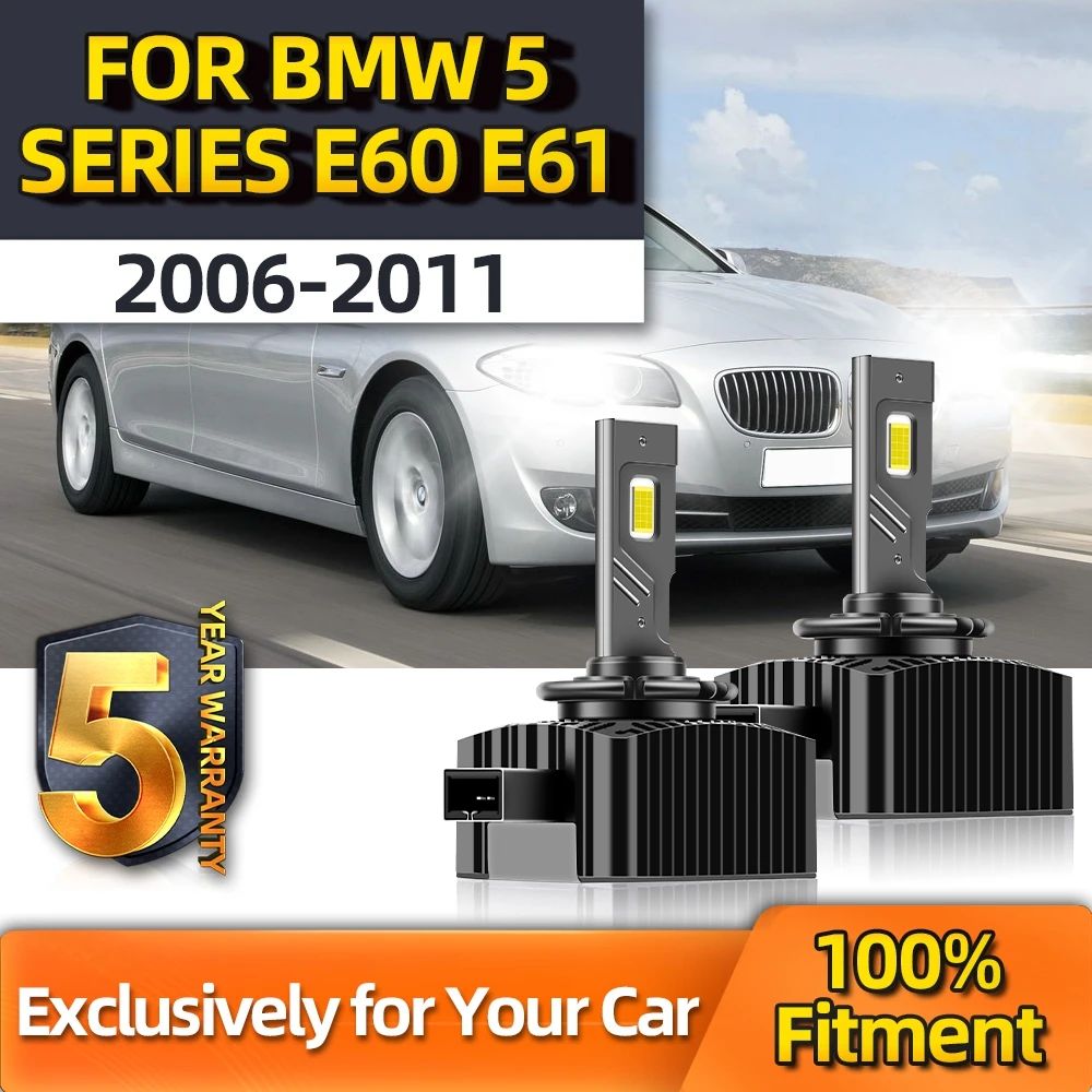 

TEENRAM 110w 30000LM Bulbs CSP Auto Lamp 6500K D1S Car Led Headlights For BMW 5 Series E60 E61 2006 2007 2008 2009 2010 2011