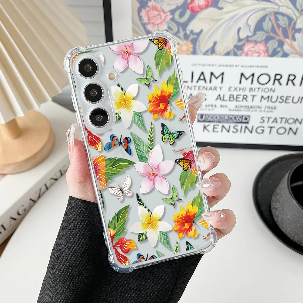 Разноцветные цветы для Redmi NOTE 10 11 S 12 PRO Plus 13Pro 6 7 8 9 Promax 4G искусственная кожа мягкая