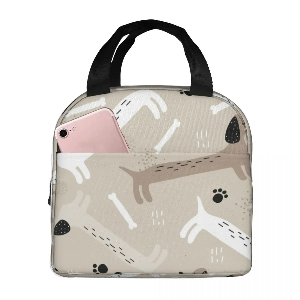 

Симпатичная женская сумка для ланча, портативная Изолированная Термосумка, Ланч-бокс Bento, сумка для хранения пикника