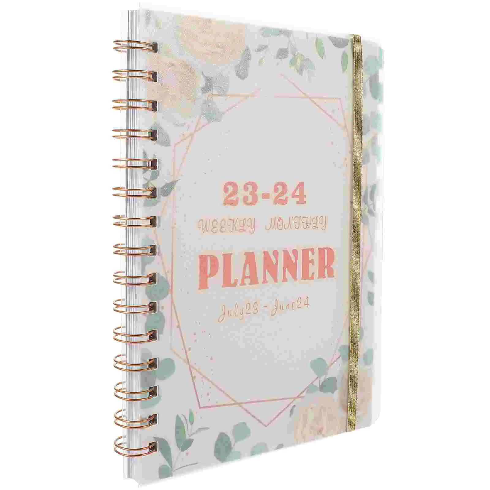 

2023 Agenda Book Notebook Work Compact Planner Notepad Daily Use Pads Office Accessory Calendar Paper Organizer 2023/24