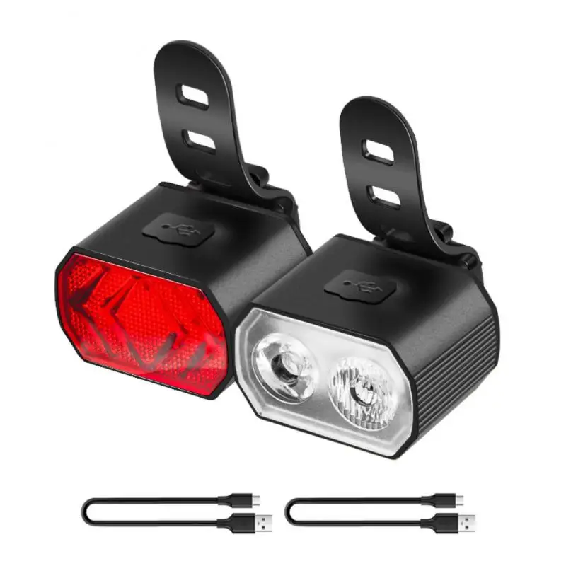 

TYPE-C Charging Waterproof Tail Lamp ABS Plastic Aluminum Alloy Front Lamp 450mAh Polymer Battery Memory Intelligence Lamps