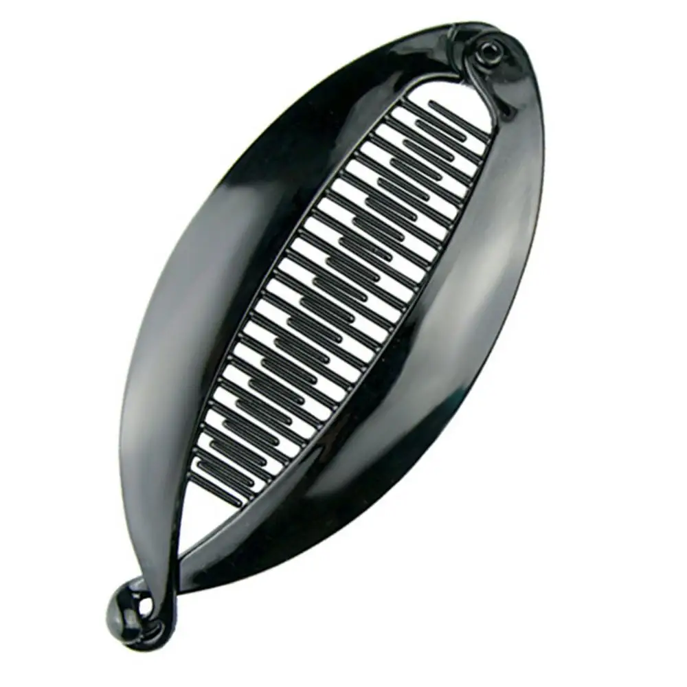 Модная Заколка-банан в виде рыбьей кости для женщин и девочек зажим волос сделай