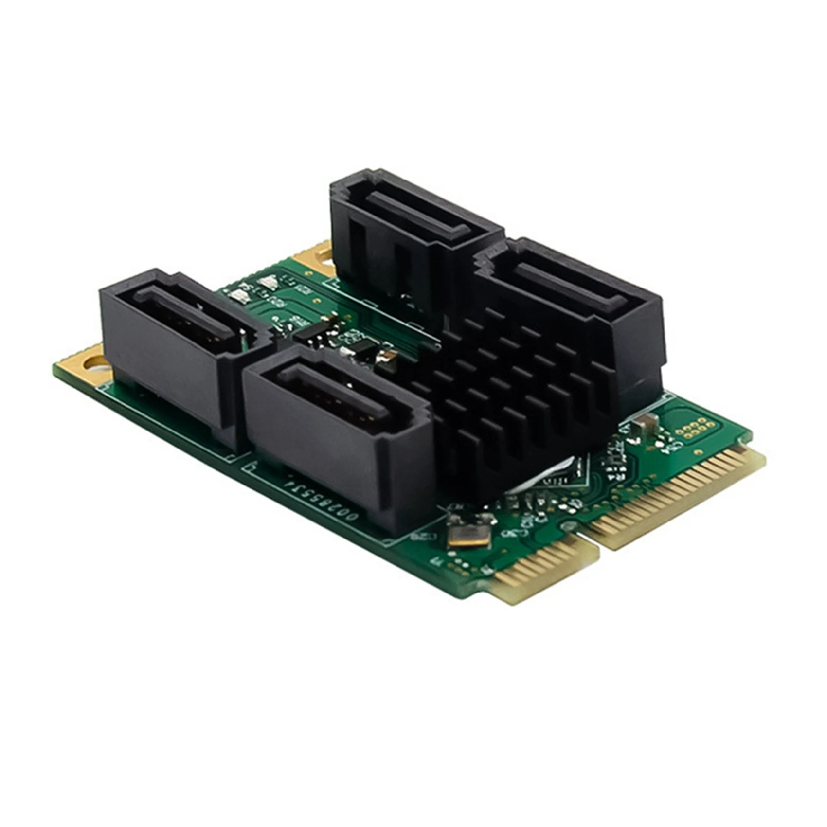 

PCIe на 4 порта SATA3.0 6 Гбит/с, адаптер для жесткого диска, мини PCI Express на SATA 3,1, контроллер, плата расширения