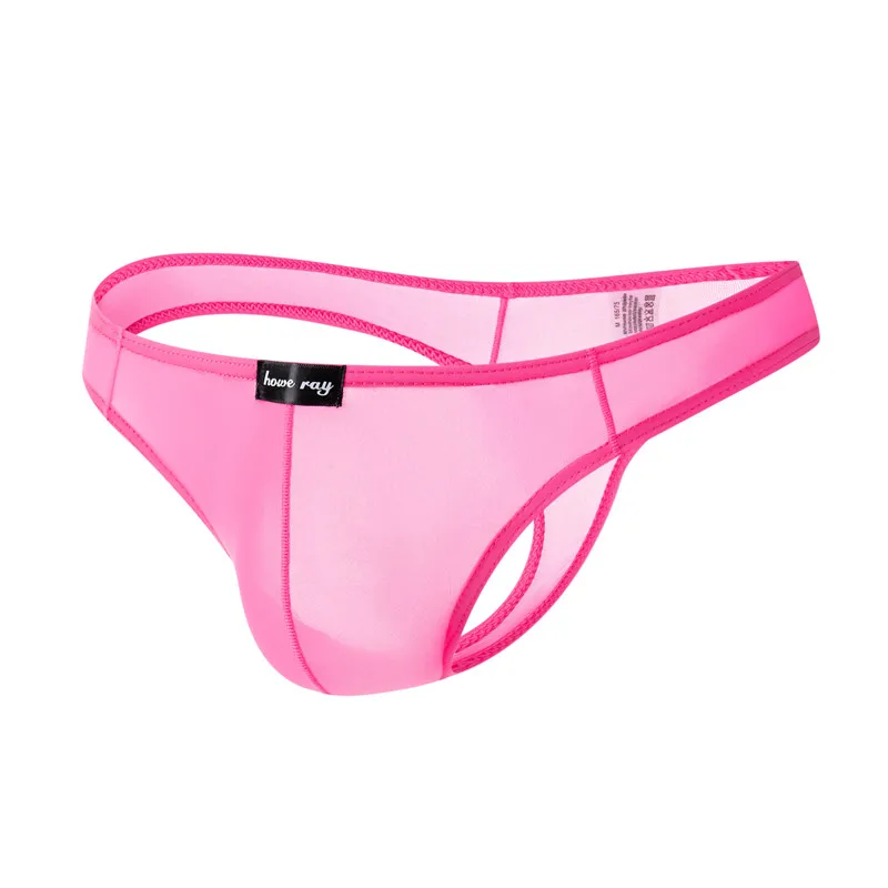 4PCS Ultra-Thin Men Briefs Solid Breathable Summer Sexy Men Underwear Low Waist Mesh Seamless Bikini Underpants Homewear Briefs