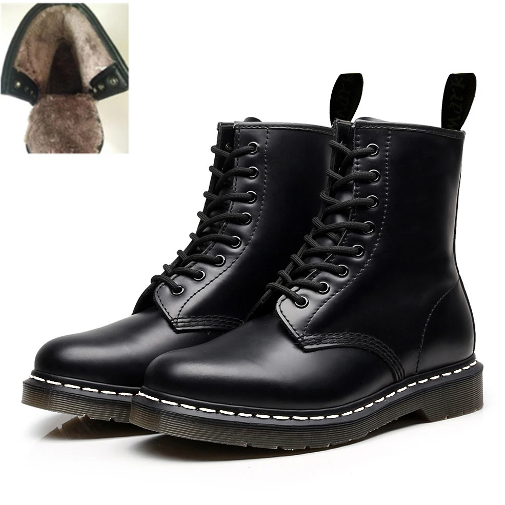 

UYOYU 35~46 Unisex 2022 Ankle Boots Genuine Leather Men Shoes For Winter Boots 45 46 Fashion Genuine Leather Botas Winter Mujer