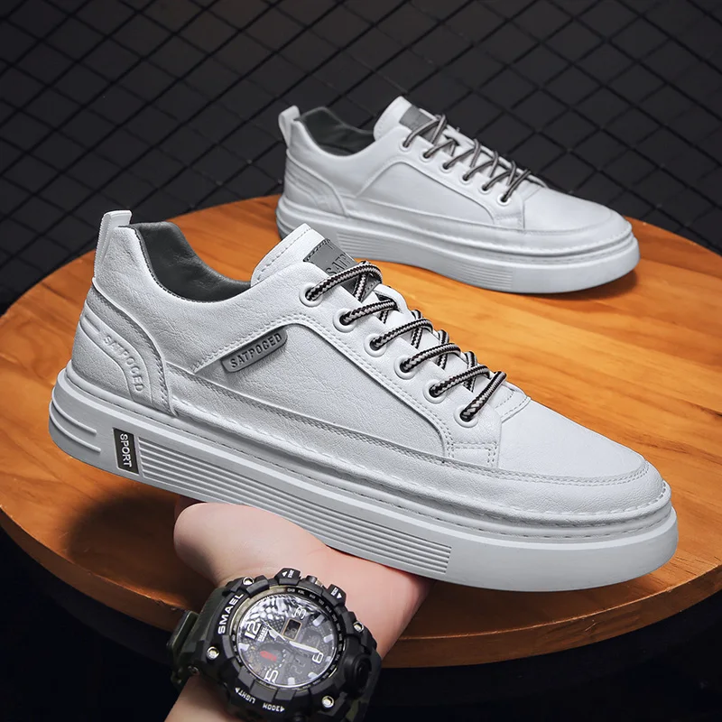 

All Season Microfiber Flat Sole Men's Sport Shoes Trendy Elastic Band Men's Board Shoes Outdoor Walking Men's Casual Shoes