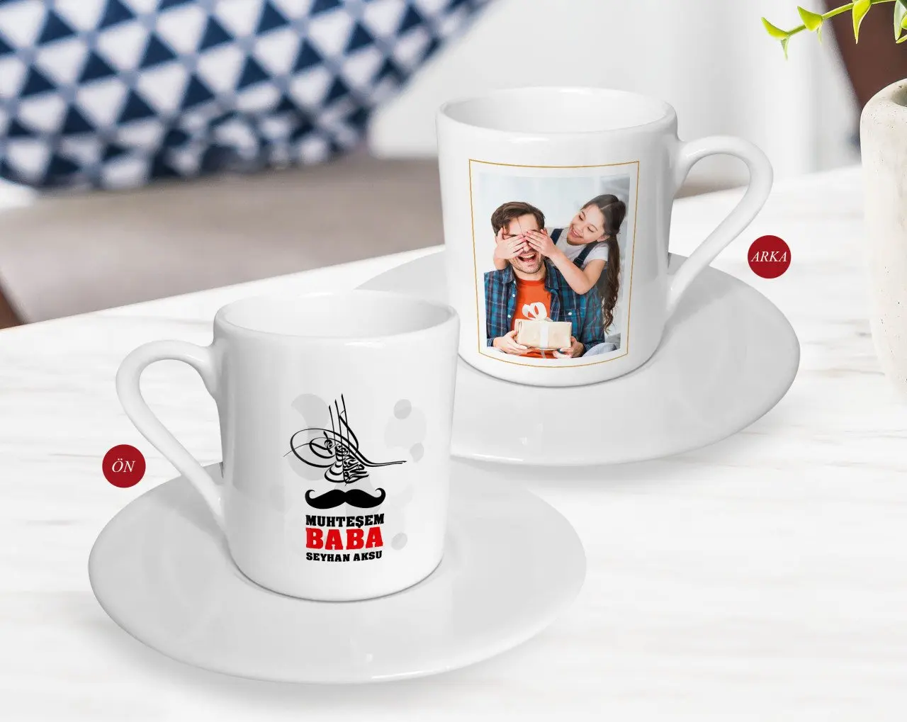 

Персонализированный подарок на день отца, фотография, турецкий кофе fincanek-75