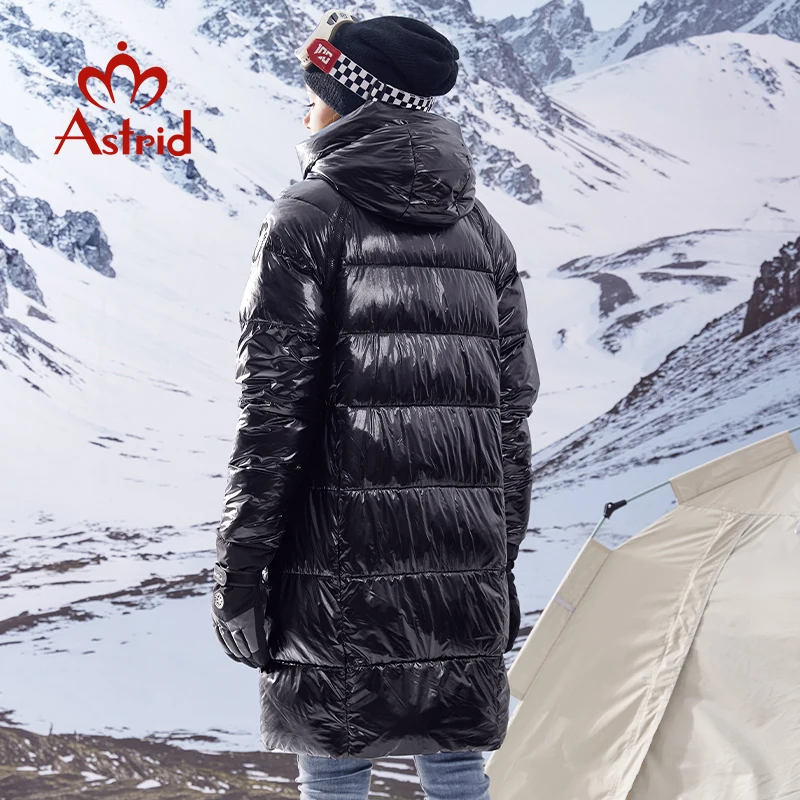 Astrid 2023 зимняя парка для женщин пуховик теплое яркое длинное пальто модное с