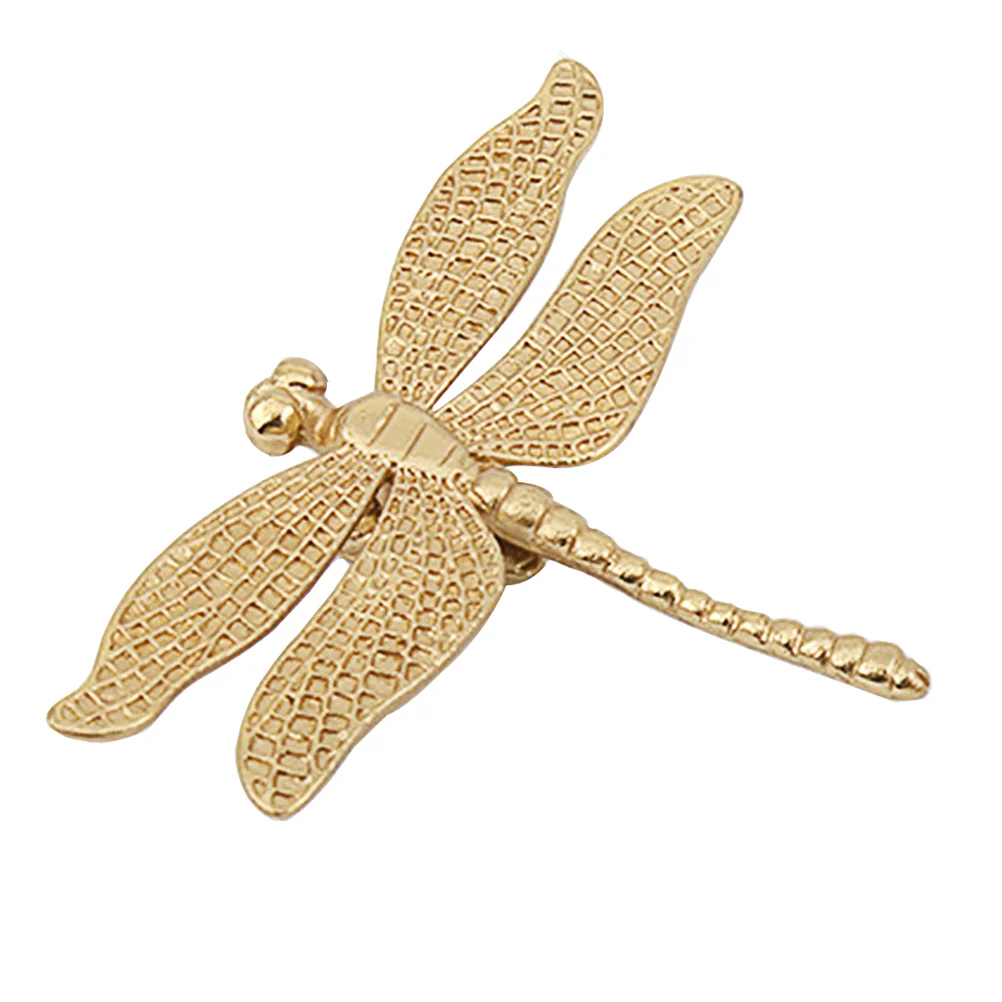 

Knobs Drawer Knob Cabinet Dragonfly Brass Handle Dooruniquedecorativeanimal Handles Dresserkitchen Gold Furniture Girls Metal
