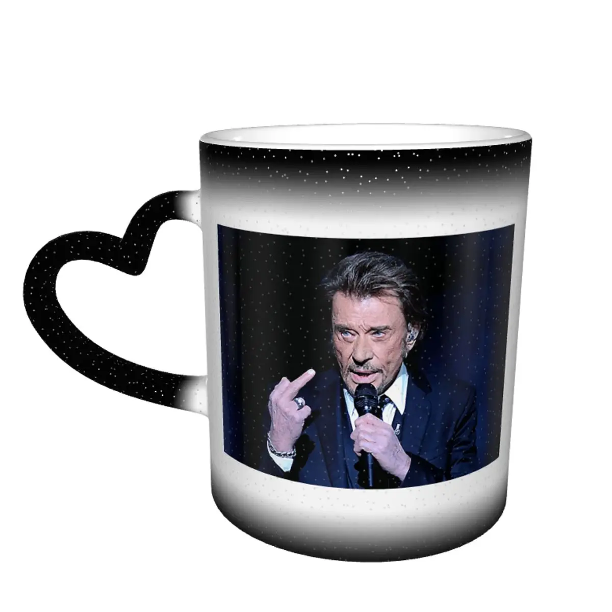 

Color Changing Mug in the Sky Johnny And Hallyday Mort B Graphic R337 Ceramic Heat-sensitive Cup Humor Graphic Tea cups