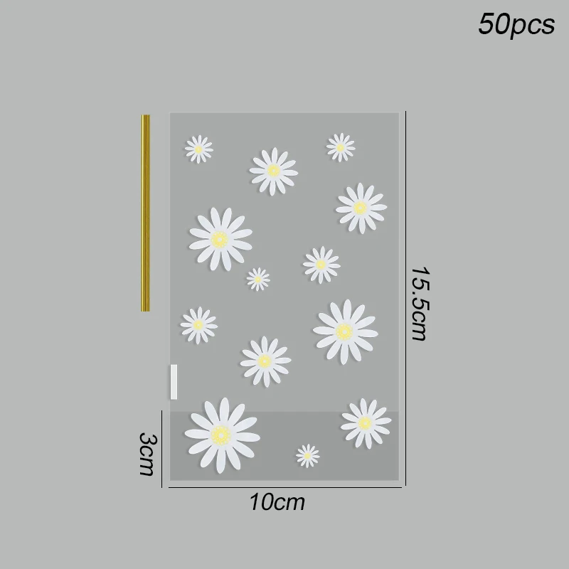 

Прозрачные пакеты для печенья Xunyihappy, 50 шт.